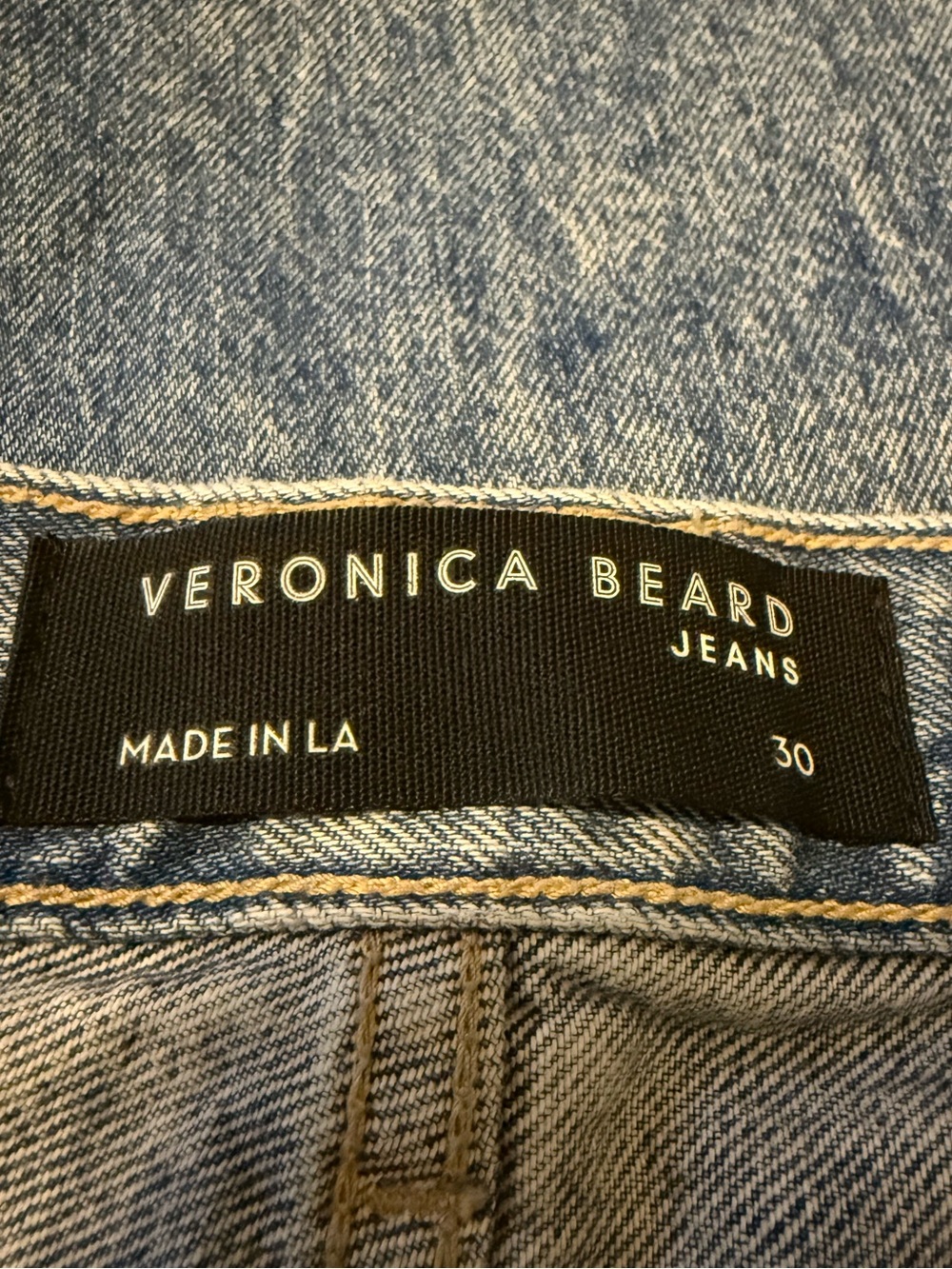 Veronica Beard Carly Kick Flare High Rise Jeans Acid Wash Pebble Stone Size 30 - Picture 6 of 9